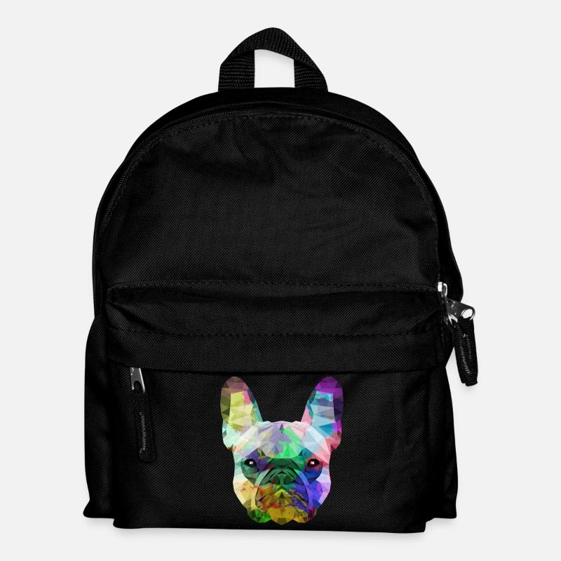 French Bulldog - Kinder Rucksack - Schwarz