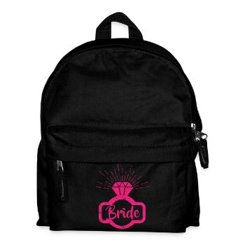 Bride pink grunge 1c - Kinder Rucksack - Schwarz - Vorne