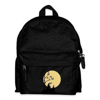 Badgers in the moonlight - Kids' Backpack - black - Front