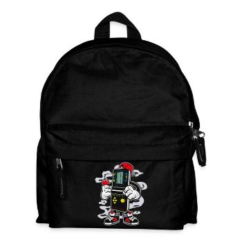 ZOCKER BOY - Comic Cartoon Comic Figur Motiv - Kinder Rucksack - Schwarz - Vorne