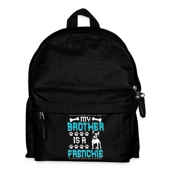 Mon frère est un Frenchie - Sac à dos Enfant - noir - Devant