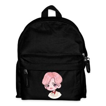 Chibi Jin Blood sweatshirt and tears - Kids' Backpack - black - Front