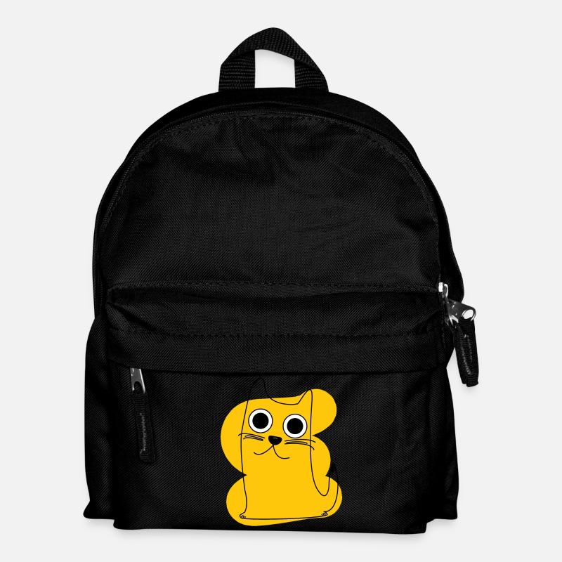 Yellow Cat - Kinder Rucksack - Schwarz