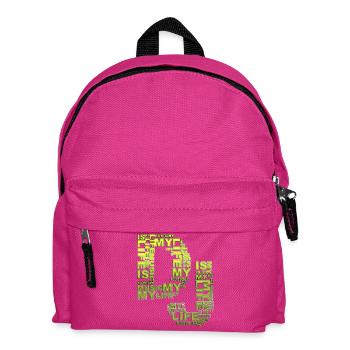 DJ - musique est ma vie - Sac à dos Enfant - fuchsia - Devant