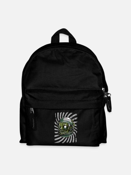 Astronauten Alien - Kinder Rucksack - Schwarz