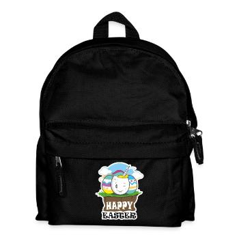 Ostei Einhorn Osterfest - Kinder Rucksack - Schwarz - Vorne