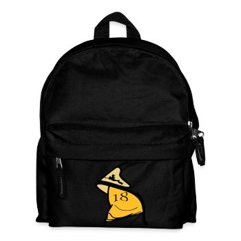 F1 yellow helmet visor 18 - Kids' Backpack - black - Front