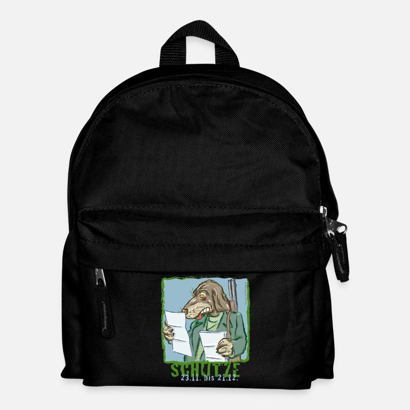 Sternzeichen - Schütze - Kinder Rucksack - Schwarz