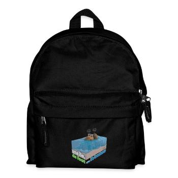 Une île, du foot ... le bonheur ! - Sac à dos Enfant - noir - Devant