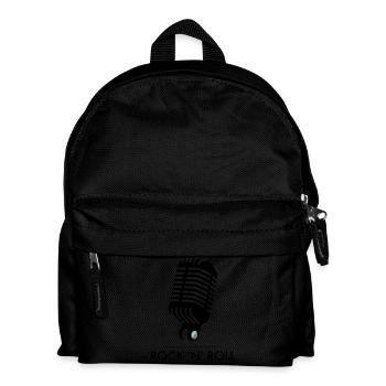 Old School Mic - Rock 'n' Roll - Kids' Backpack - black - Front