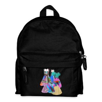Dirndl splash - Kinder Rucksack - Schwarz - Vorne
