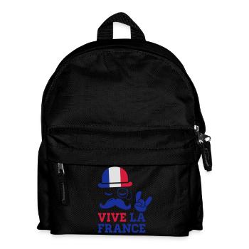 France mode vélo cyclisme championnat football - Sac à dos Enfant - noir - Devant