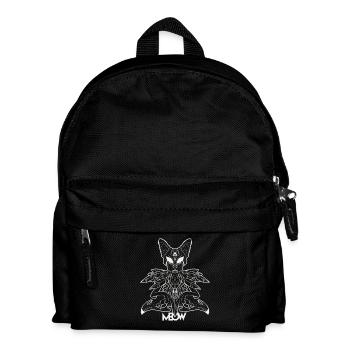 Roi chat blanc - Sac à dos Enfant - noir - Devant