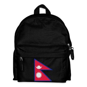 Nepalese flag - Kids' Backpack - black - Front