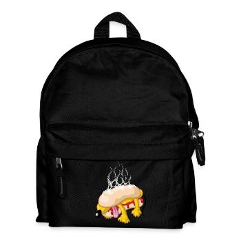 Hot dog - Kids' Backpack - black - Front