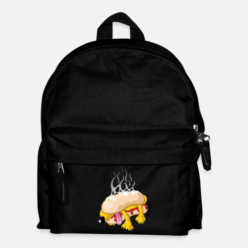 Hot dog - Kinder Rucksack - Schwarz