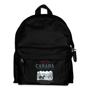 Canada - Grizzly Bear - Kinder Rucksack - Schwarz - Vorne