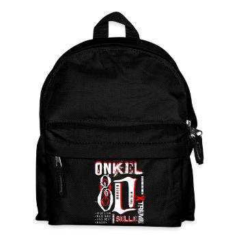 Onkel Streetware 80 - Kinder Rucksack - Schwarz - Vorne