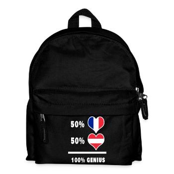 France et Autriche Genial / Cadeau - Sac à dos Enfant - noir - Devant