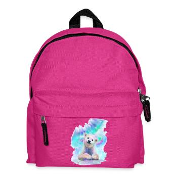 Polar bear - Kids' Backpack - fuchsia - Front