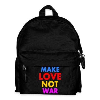 Make love not war - Kinder Rucksack - Schwarz - Vorne