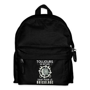 Toujours en re sauf pour le bricolage 1 - Sac à dos Enfant - noir - Devant