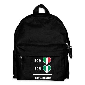 Brillant Italie et Nigeria / Cadeau - Sac à dos Enfant - noir - Devant