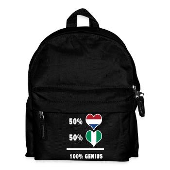 Nigéria et Pays-Bas Conception ingénieuse du drapeau - Sac à dos Enfant - noir - Devant