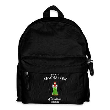 Hamburg Bunthaus, Einfach mal abschalten - Kinder Rucksack - Schwarz - Vorne