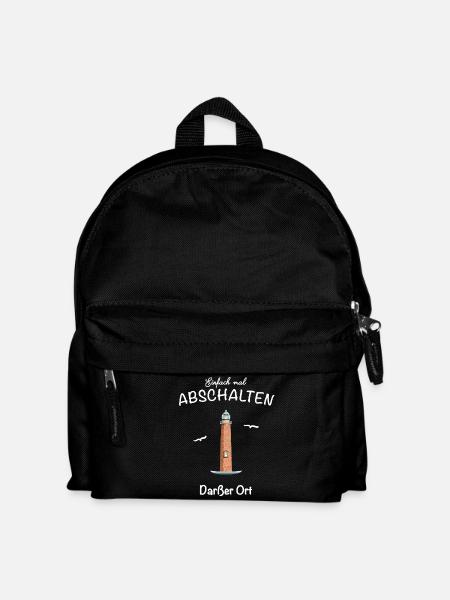 Darßer Ort, Ostseeküste, Fischland- Darß- Zingst - Kinder Rucksack - Schwarz