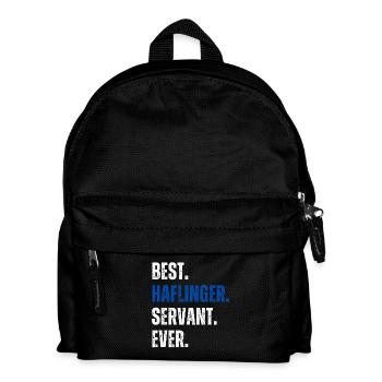 ! Best Haflinger Servant Ever Lettering - Kids' Backpack - black - Front