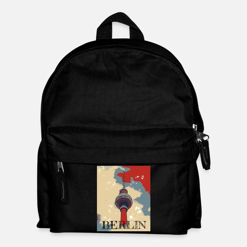 Fernsehturm Berlin The Place to be - Kids' Backpack - black