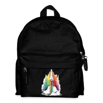 Rainbow Rocket - Kids' Backpack - black - Front