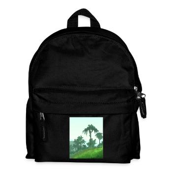 Palmiers sur toile - Sac à dos Enfant - noir - Devant