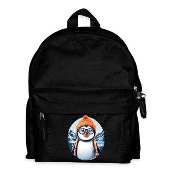 Süßer Pinguin - Kinder Rucksack - Schwarz - Vorne