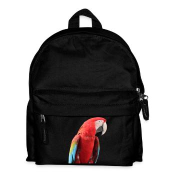 Papageien Vogel T-shirt Geschenk - Kinder Rucksack - Schwarz - Vorne
