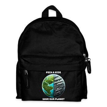 Maßnahmen gegen den Klimawandel - Kinder Rucksack - Schwarz - Vorne