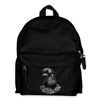 Steampunk Rabe - Kinder Rucksack - Schwarz - Vorne