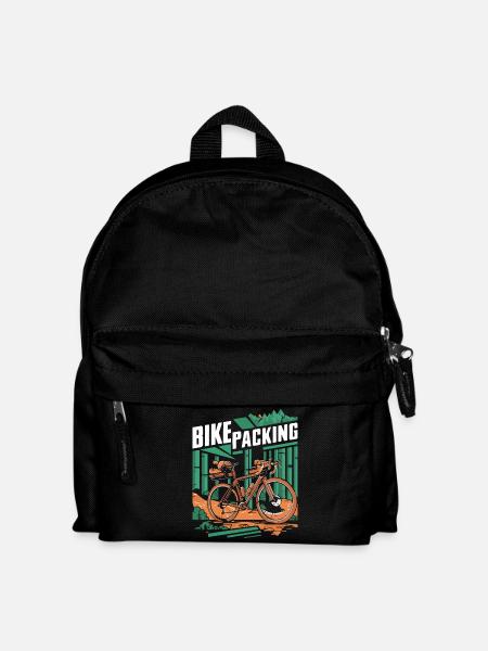 Bike Packing Adventure Scene - Kids' Backpack - black