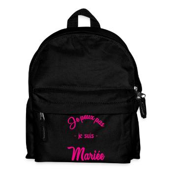 Junggesellinnenabschied. HOCHZEIT - Kinder Rucksack - Schwarz - Vorne