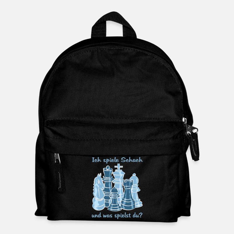 Schach figuren - Kinder Rucksack - Schwarz