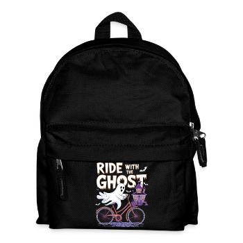 Geisterhafte Fahrradtour Halloween-Design - Kinder Rucksack - Schwarz - Vorne