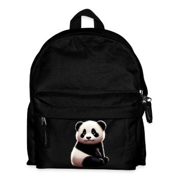 Panda - Kinder Rucksack - Schwarz - Vorne