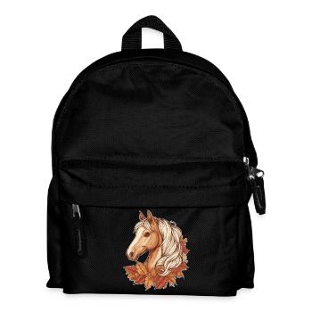 Cheval automne - Sac à dos Enfant - noir - Devant