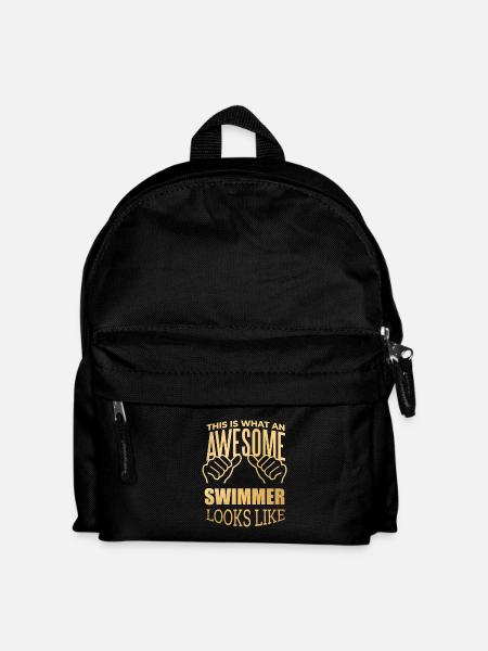 Swim Swim Swim - Kids' Backpack - black