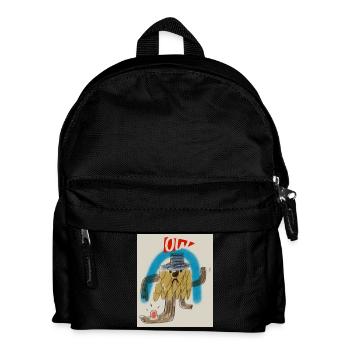 Ow print - Kids' Backpack - black - Front