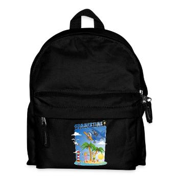 Buntes und fröhliches Sommerbild - Kinder Rucksack - Schwarz - Vorne