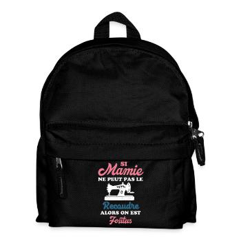 Mamie couturière - Sac à dos Enfant - noir - Devant