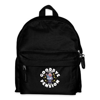 IM RUHESTAND: AUF WIEDERSEHEN SPANNUNG HALLO RENTE - Kinder Rucksack - Schwarz - Vorne