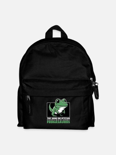 WINZIGE ARME, GROSSE HALTUNG - FROGASAURUS - Kinder Rucksack - Schwarz